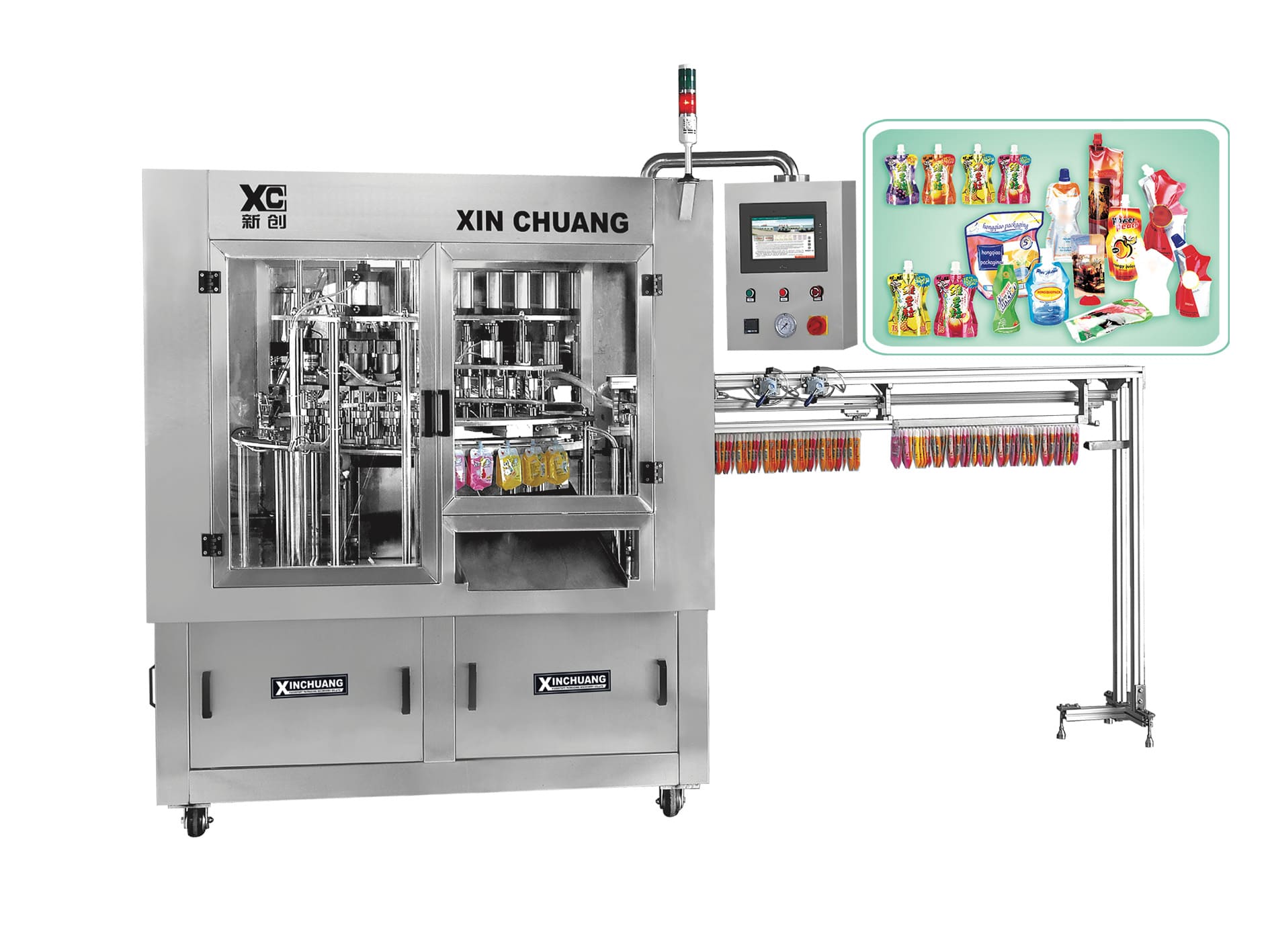 Automatic Spout Pouch Machine