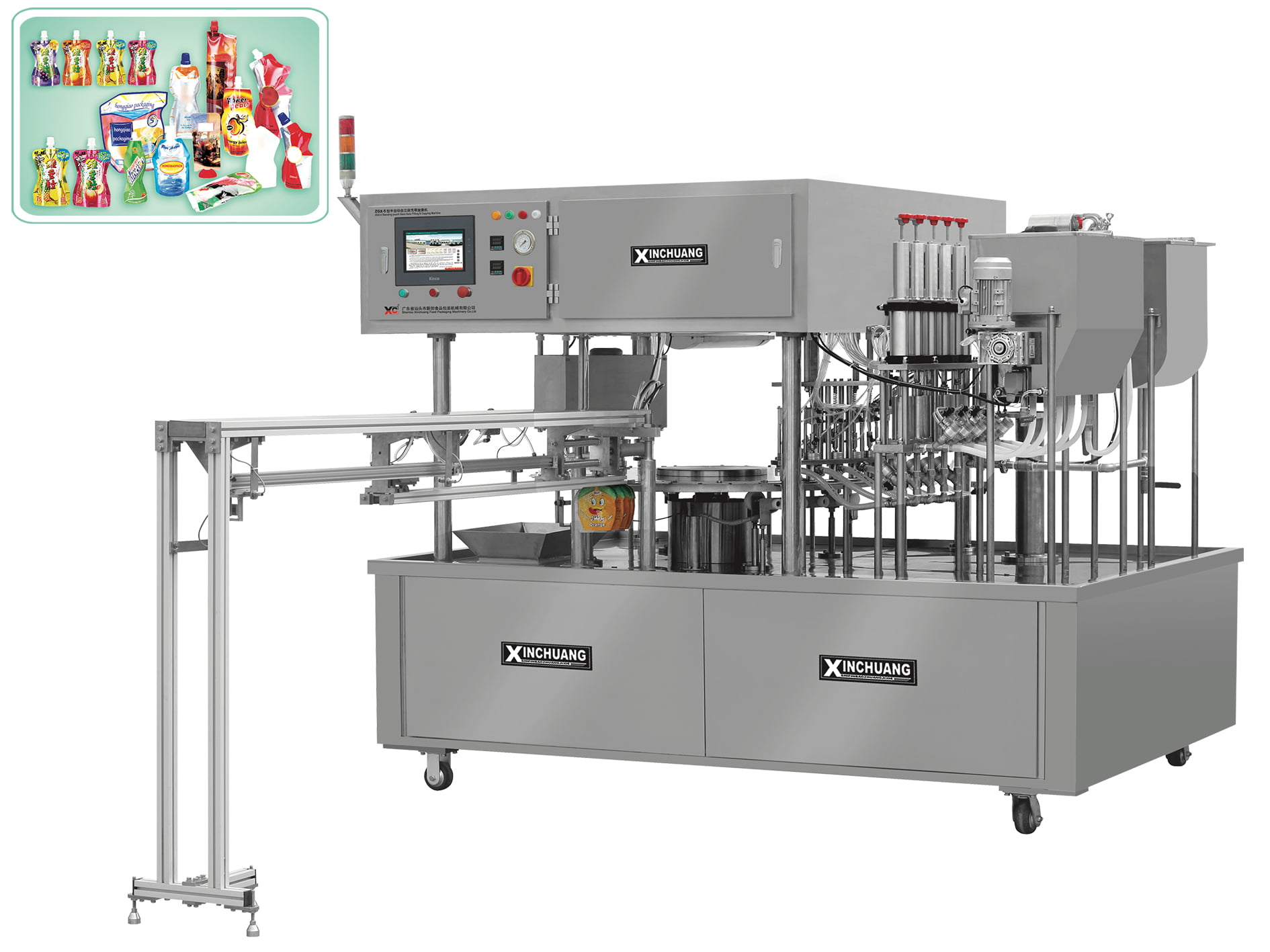 Semi-Automatic Spout Pouch Machine