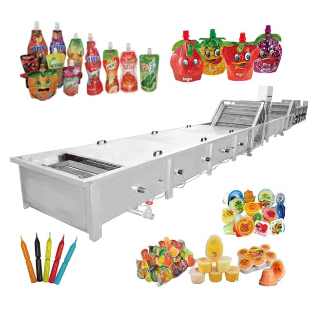 Pasteurizer line for ice lolly products