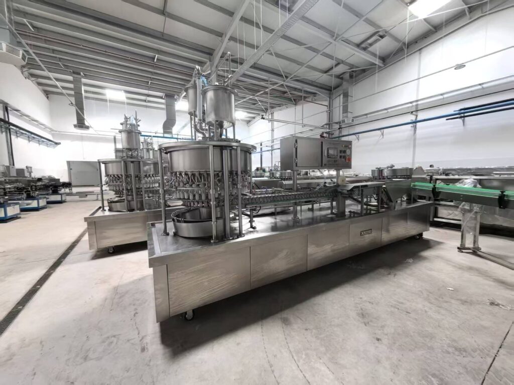 A complete automated ice lolly production line from start to finish