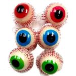 Colorful toy eyeballs in various designs