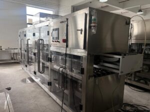 yougurt cup filling and sealing machine in factory