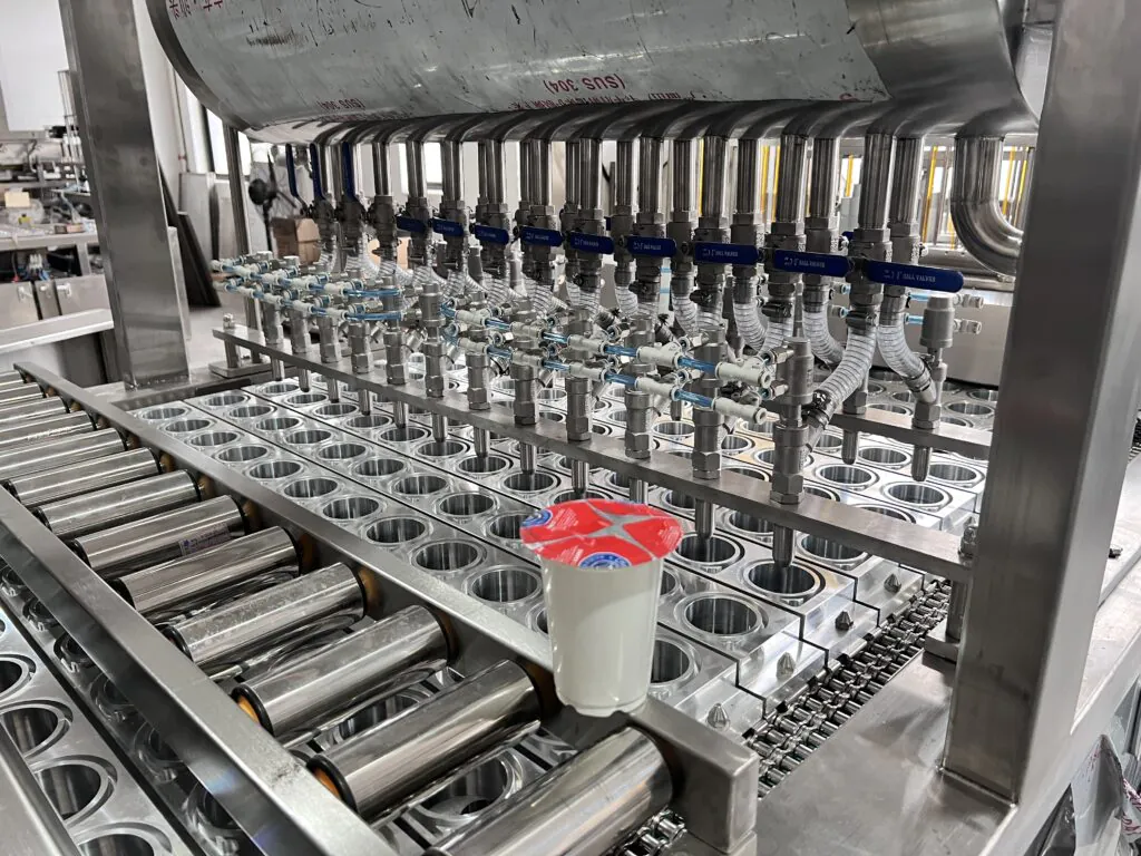 Different nozzles of filling machines for various products