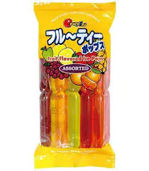 Various packaging styles for ice lollies